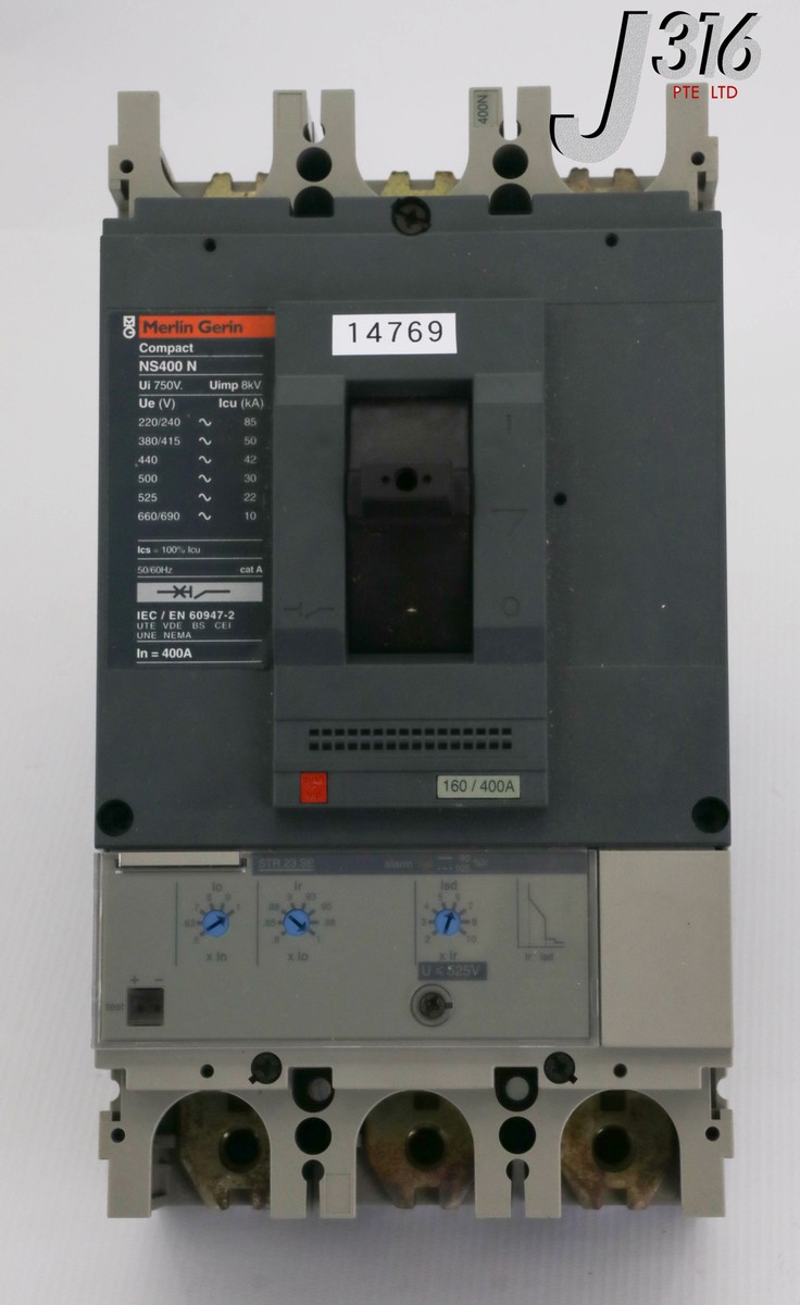 14769 MERLIN GERIN COMPACT CIRCUIT BREAKER, 400A (NEW) NS400 N