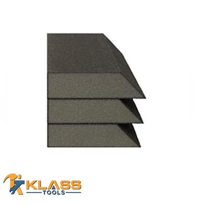 Single  Angle Sanding Sponge (Set of 3 Coarse,  Medium & Fine Grits) (48 Sets)