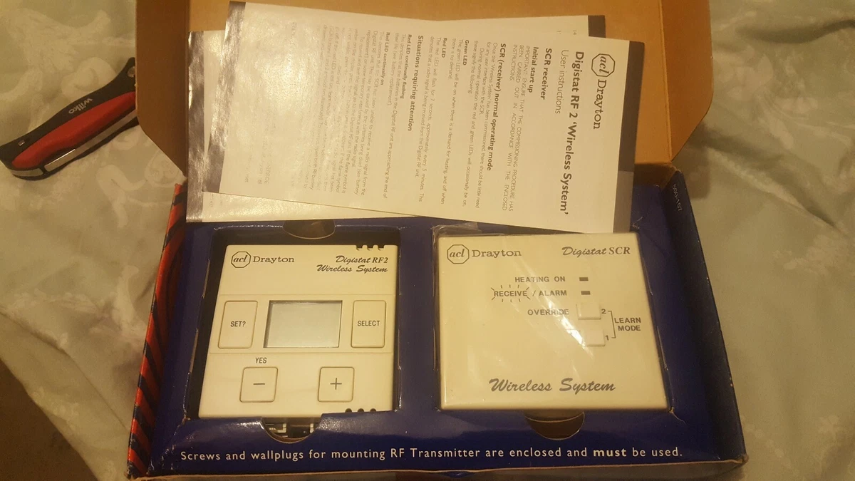 Acl Drayton Digistat RF2 u0026amp; SCR Receiver wireless system **1ST CLASS  DELIVERY!! | eBay