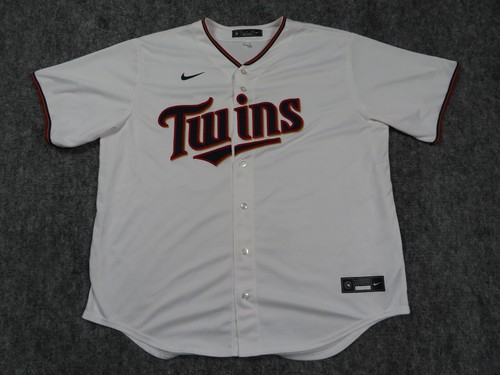 Minnesota Twins NIKE Jersey 2XL White Official Blank Home Stitched *SPOTS