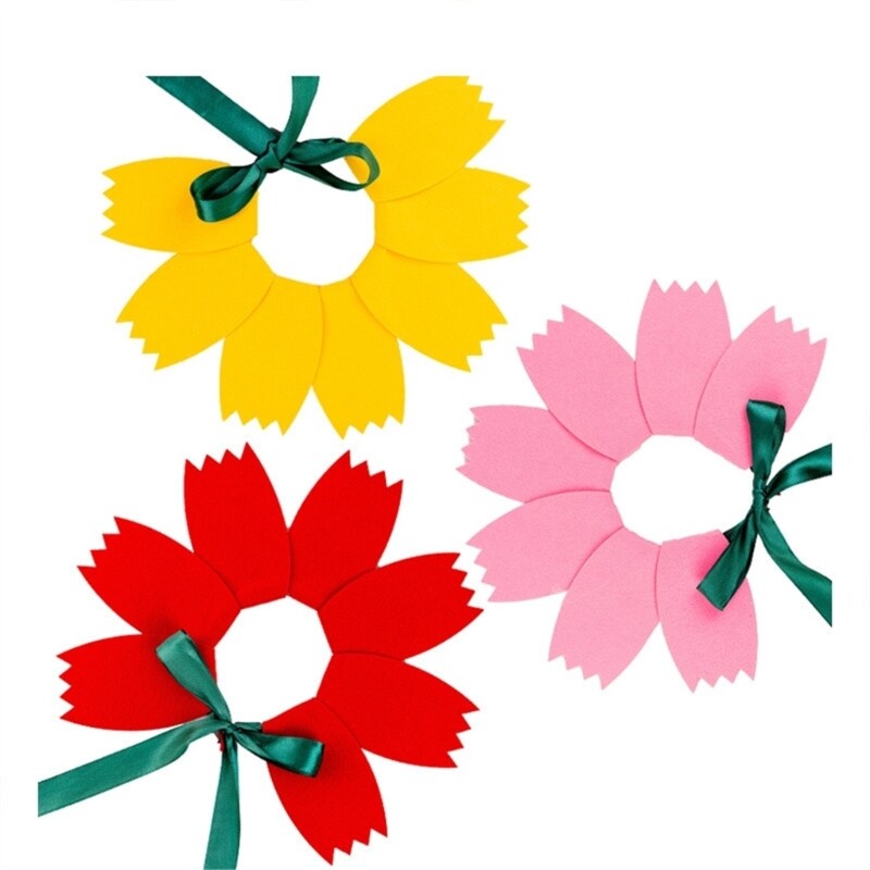 Floral Summer Headband Hair Hoop for Kids Birthday Party Cartoon Wreath