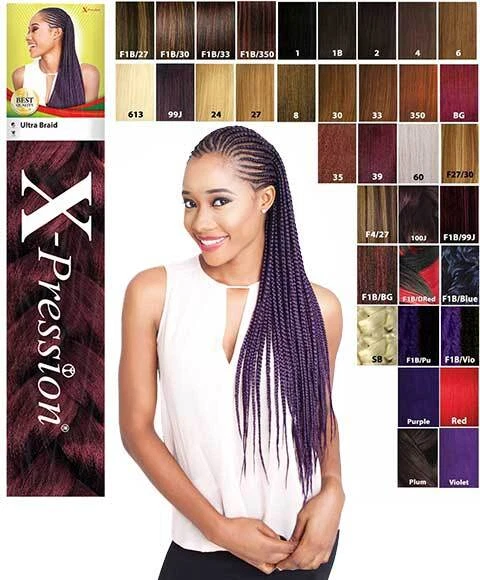 Xpression Ultra Braid Hair 100% Kanekalon Original Expression