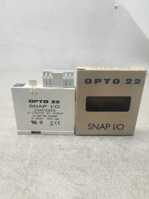 #ad NEW IN BOX OPTO 22 SNAP I O 4 CHANNEL OUTPUT 3 4AMP SNAP OAC5 $70.00