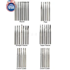 Dental Carbide Bur FG330 Round 1/4 2 4 6 8 557 Friction Grip High Speed Bur