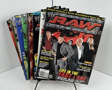 WWE Raw Magazine Lot of 11 Issues - All from 2004, includes 8 Posters!