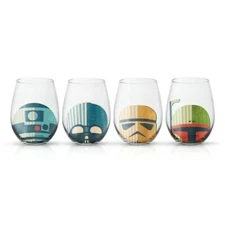 JoyJolt Star Wars™ Helmet Hues Stemless Drinking Glasses - 19 oz - Set of 4