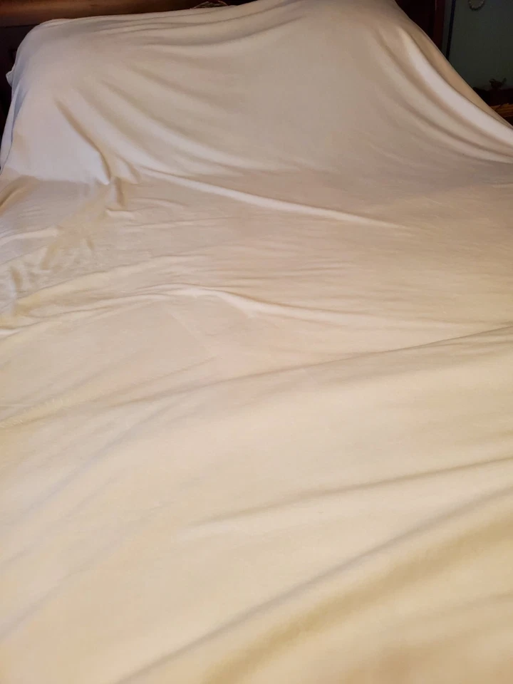 Edredón Pottery Barn Kids 100 % poliéster doble marfil ¡NUEVO SIN ETIQUETAS suave como la mantequilla! Foto 2 de 4