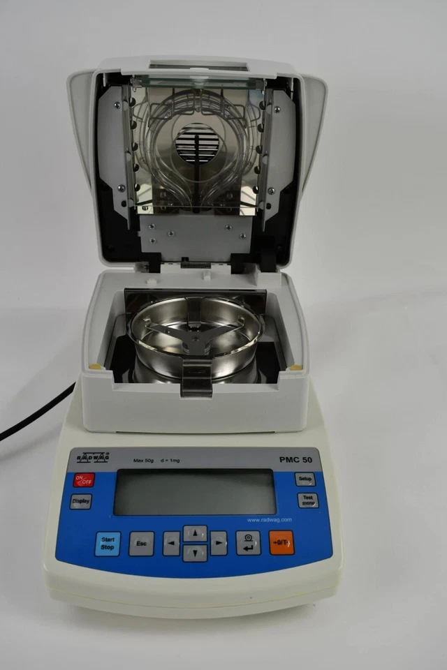 Medidor analizador de humedad Radwag PMC50 máximo 50 g, d = 1 mg Foto 2 de 4