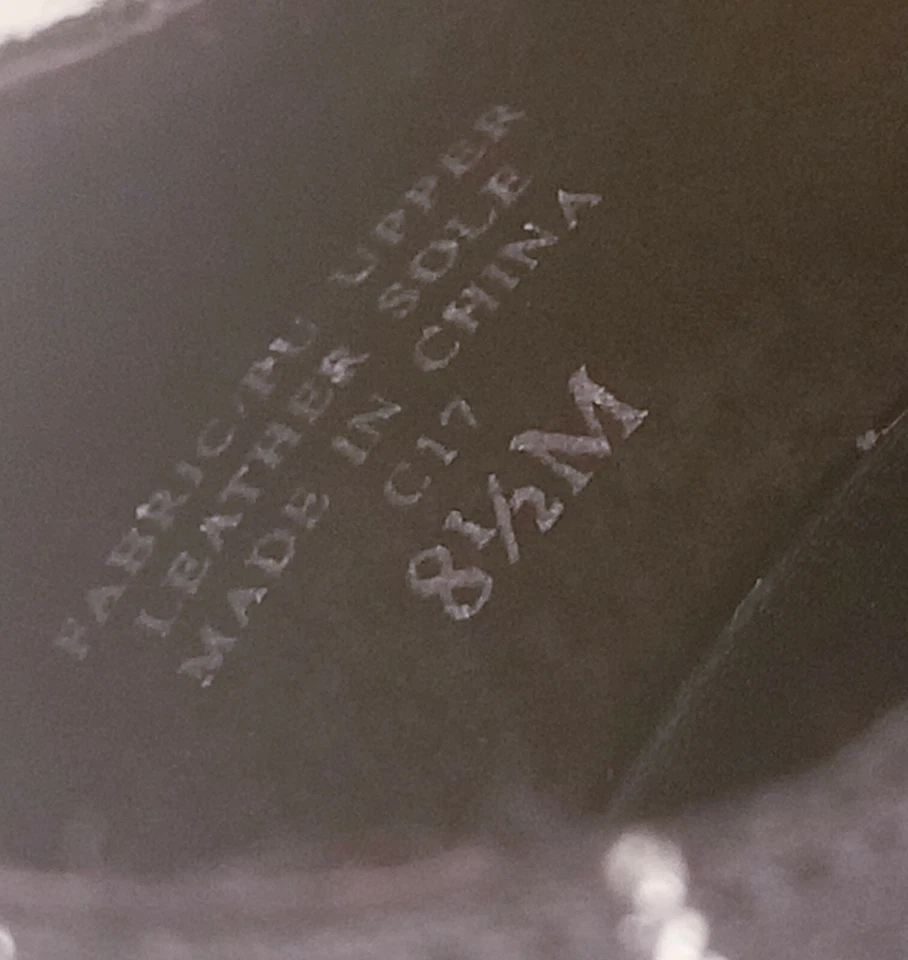 Lindos zapatos de tacón Ann Marino 8,5 correa para el tobillo tela punta redonda cerrada suela de cuero Foto 2 de 4