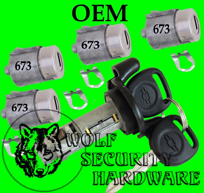 NEW CHEVY GMC OEM 95-97 Ignition Key Switch Cylinder & Door Lock Set W/ 2 Keys - Foto 8