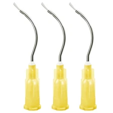 Dental Infusor Pre Bent Tip Needle with Brush 19g Irrigation Metal Tip