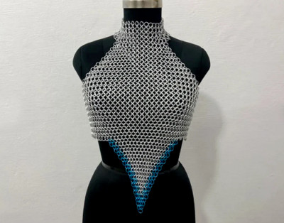 Rings Top Chainmail Costume Latest Fashion For Festival Cosplay Ren Fair