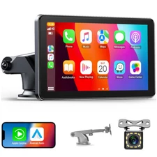 10.26" Touch Screen Wireless Apple Carplay Android Auto Portable Car Stereo USA