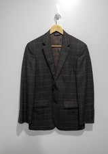JoS A Bank Traveller wool Tailored Fit size 38 regular sports coat blazer plaid