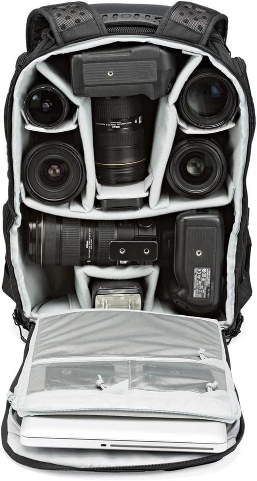 Lowepro ProTactic BP 450 AW II 25L Green Line Camera and Laptop Backpack, Black - Image 4 of 4