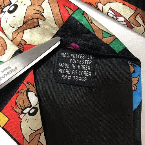 Men’s Looney Tunes Mania Tasmanian Devil Taz Novelty Necktie Tie Multicolored - Picture 5 of 7