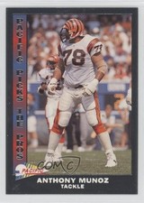 1992 Pacific Picks The Pros Silver Anthony Munoz #10 HOF v5j