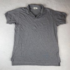 J. Crew Polo Shirt Men's Large Gray Heather Short Sleeve Golf Performance