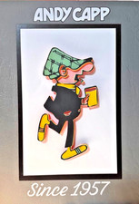 Andy Capp Quadro Artigianale Paper-Cut 3D Pop Art - Firmato L'Arte Contusa 21x30