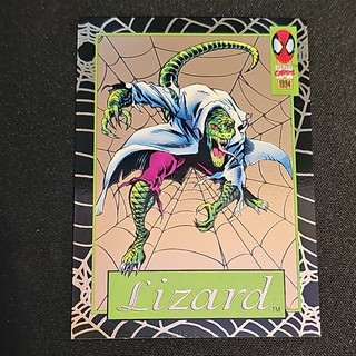 1994 Amazing Spider Man Lizard #2 Gold Web Insert Card Wal Mart Excl