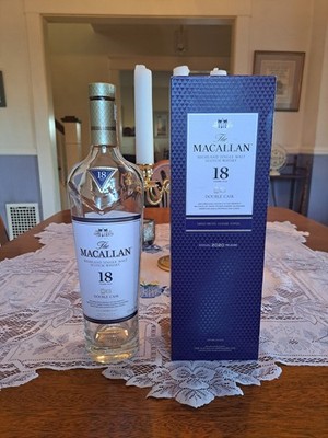 The Macallan 18  Double Cask Empty Bottle  and Box Single Malt Scotch 2020