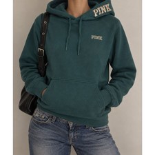 Victoria's Secret PINK Teal Graphic Hoodie