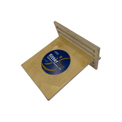 FitterFirst Wooden Slant Board - Helps to Strengthen Calves, Achilles Tendons...