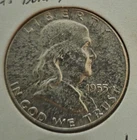 1955 Franklin Half Dollar [Bugs Bunny Variety] (AU/BU)