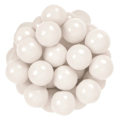 WHITE GUMBALLS TUTTI FRUTTI ~ fruity, chewy, round ~ 1LB - 16OZ ~ BEST PRICE