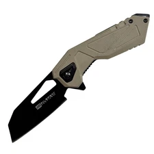 MTECH Tactical Folding Knife - Black Blade