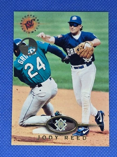 1995 Topps Stadium Club JODY REED MEMBERS ONLY card w/ Ken Griffey Jr. #38