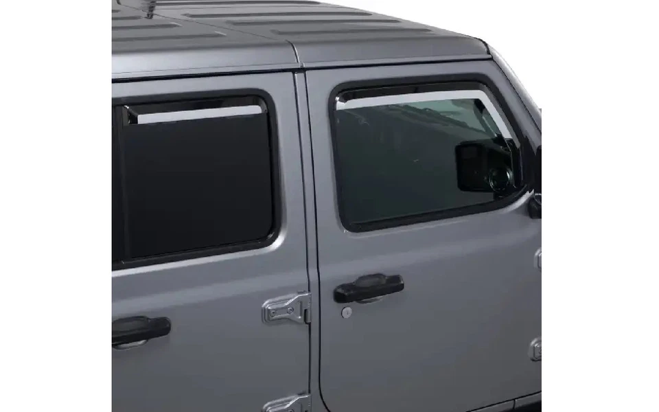 Putco 480242 Set of 4 Element Chrome Window Visors Silverado Sierra 1500 CrewCab Foto 4 de 4