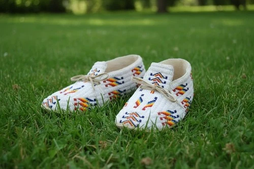 Hand Beaded Powwow Moccasins | Native American Regalia | Men & Women MC601