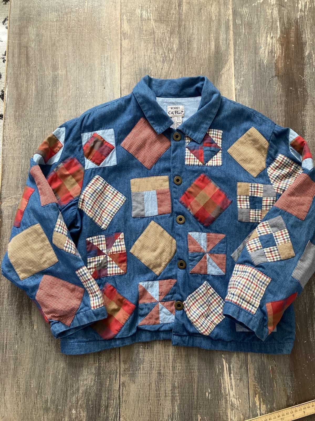 Women’s Vintage Patchwork Jacket Large Cottagecor… - image 1
