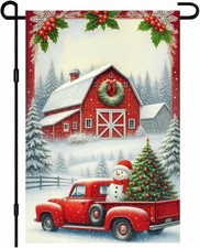 Christmas Garden Flag 12x18 Double Sided