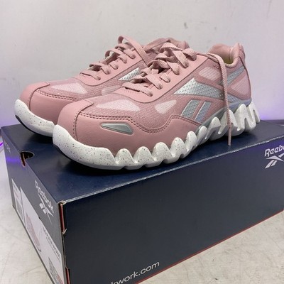 Reebok Zig Pulse Pink Athletic Work Shoes Sneakers RB151 Womens Size 7M