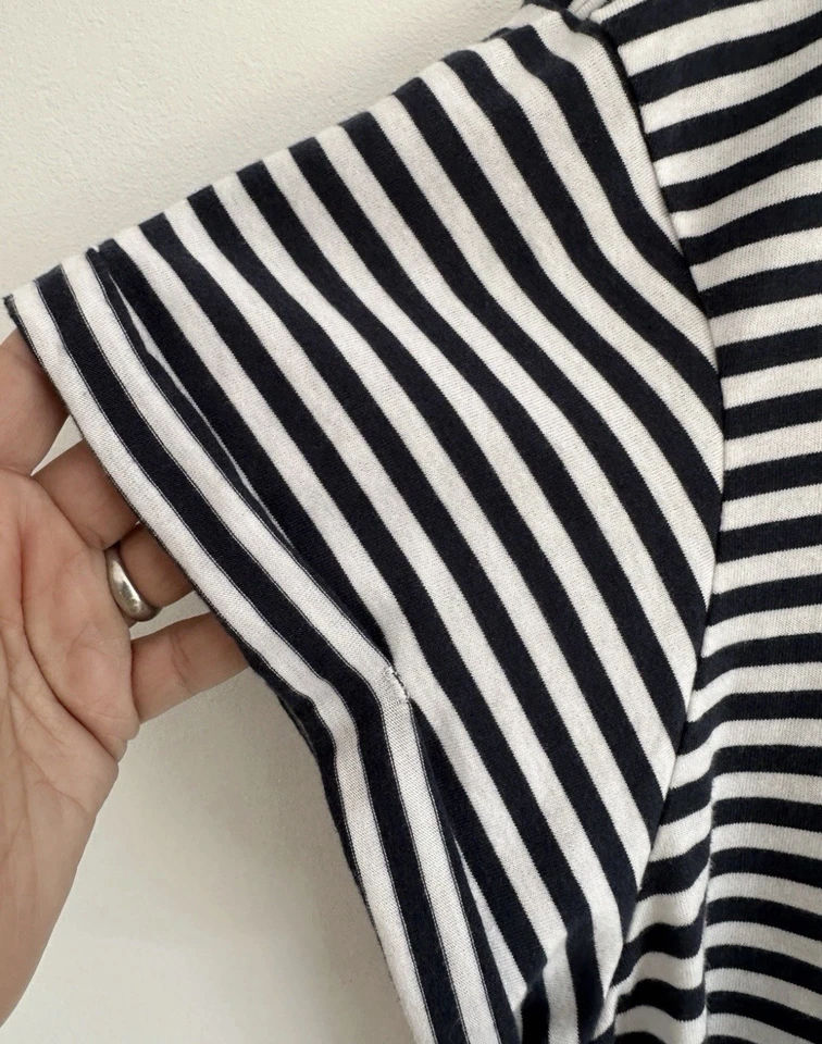Jack Wills Milson Cropped T Shirt Size 16 Breton Stripe Top BNWT - Image 2 of 4