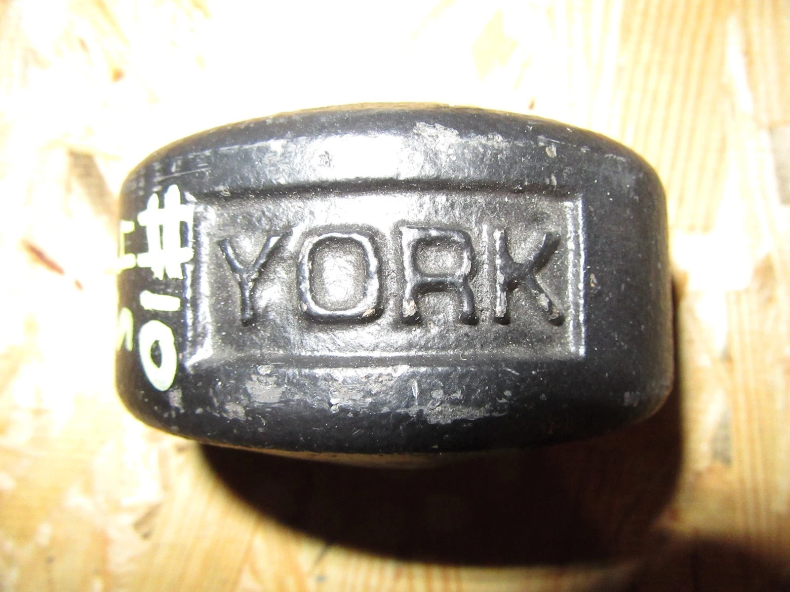 YORK Legacy Half 10 Pound Blob Grip YORK Side 1st Generation