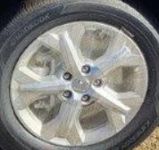 2025 Hr-v Oe Wheel 17x6-12 5 Spoke Silver Honda
