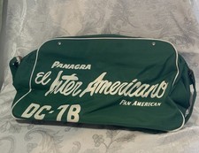 VINTAGE PANAGRA PAN AMERICAN FLIGHT CARRY ON BAG-STEWARDESS-PILOT -PAN AM DC-7B