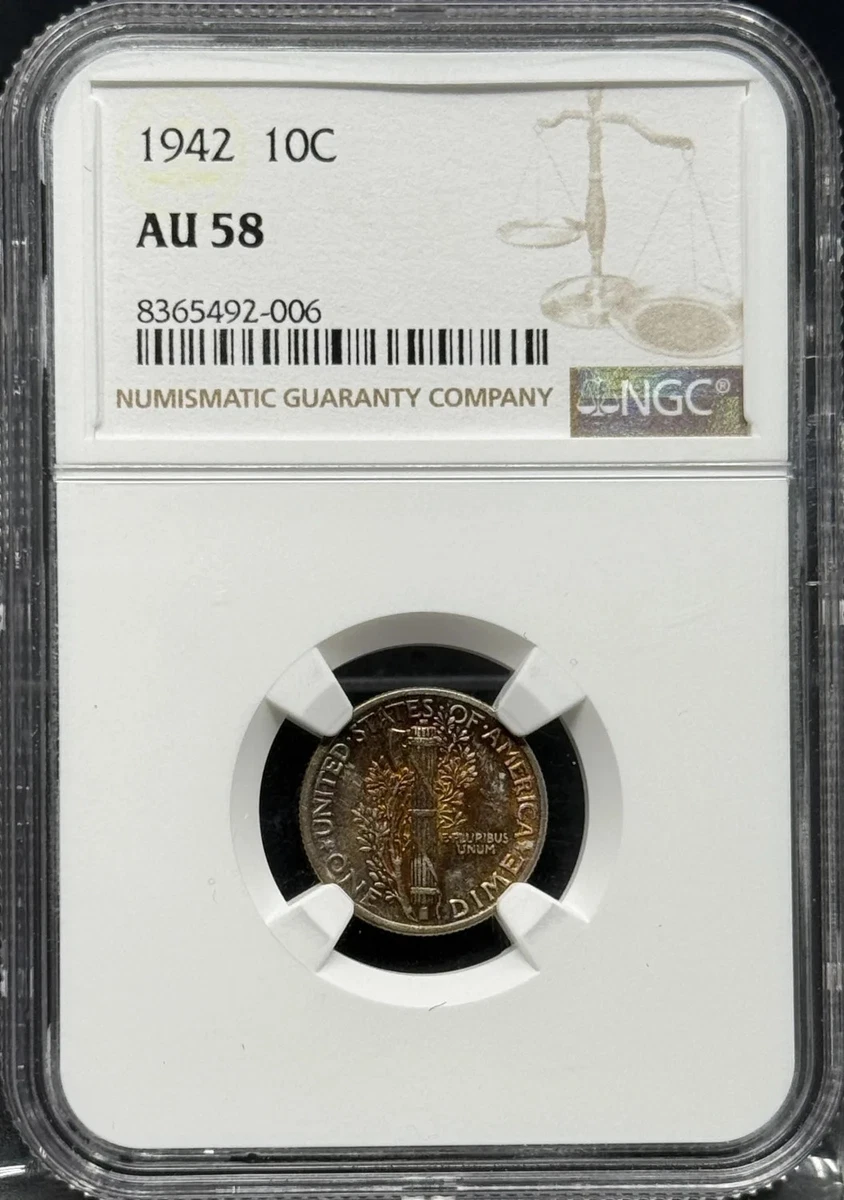 mai出品！ AU 58 Graded Mercury Dimes (1916-1945) for sale | eBay
