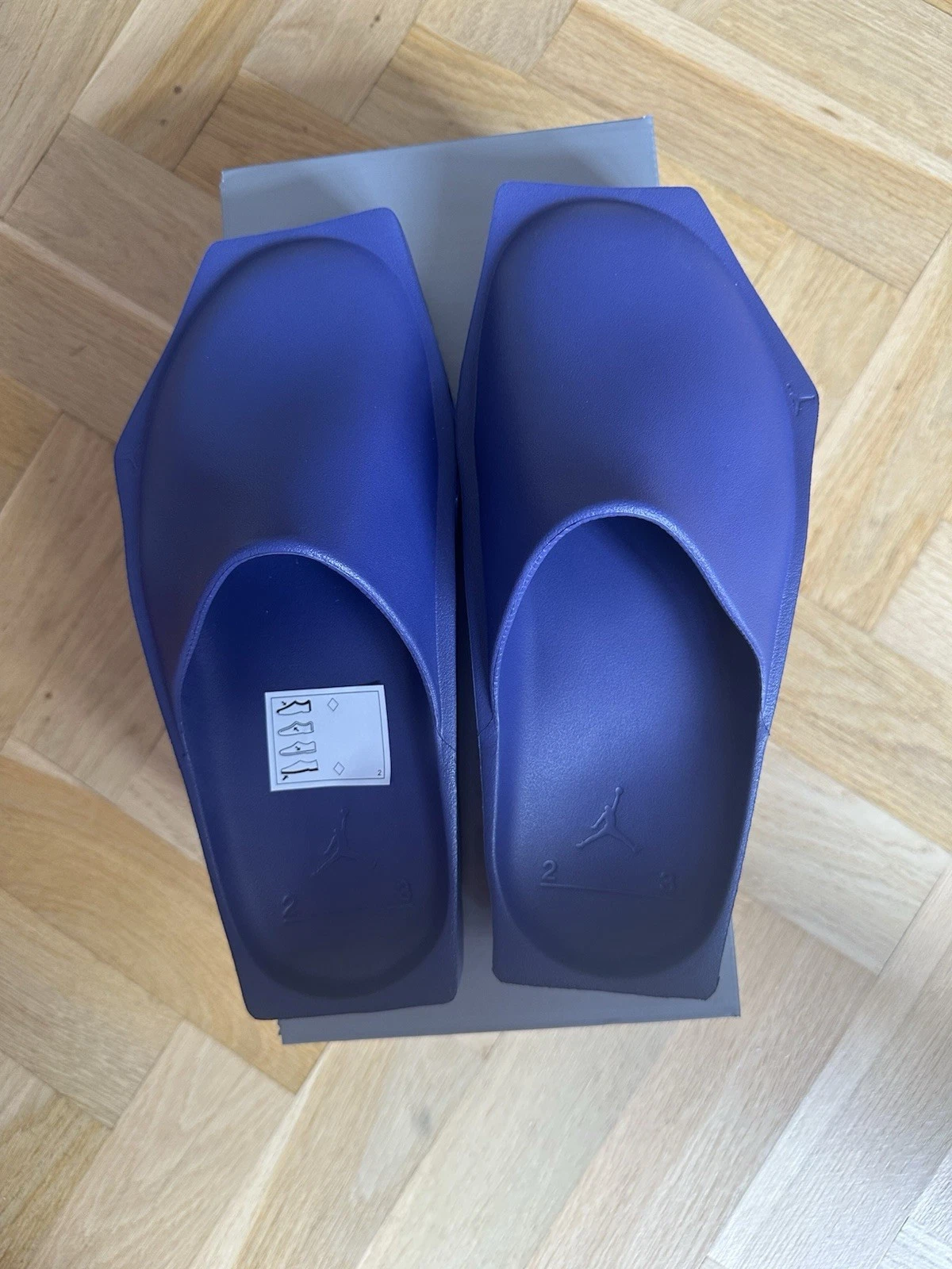 Ciabatte Nike Jordan Hex Mule uomo donna taglia 5 5 6 UK nuove viola DX6405 500