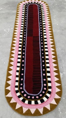 Runner Size Hand Tufted Rug Traditional Design Handmade Rug Pure 100%Nz Wool Rug