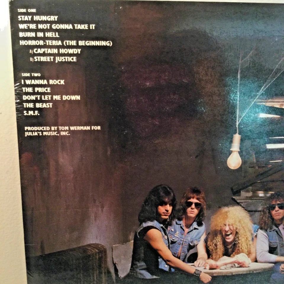 Twisted Sister Stay Hungry 1984 Lp Vinyl Atlantic SEALED VTG - Image 3 of 4