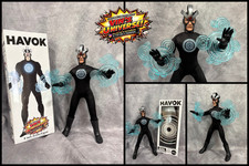 Modellino personalizzato scala 8" Mego X-Men Havok Alexander "Alex" Summers con scatola