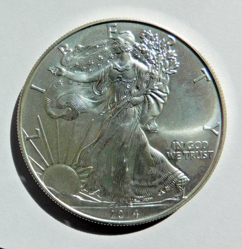 2014 American Silver Eagle Dollar Coin United States Mint 0.999 1 Troy oz BU