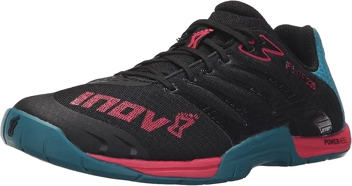 Inov-8 Talla 6 Mujeres 4.5 Hombres EE. UU. F-Lite 235-U Zapato de Entrenamiento Cruzado Negro/Verde azulado/Baya Foto 2 de 4