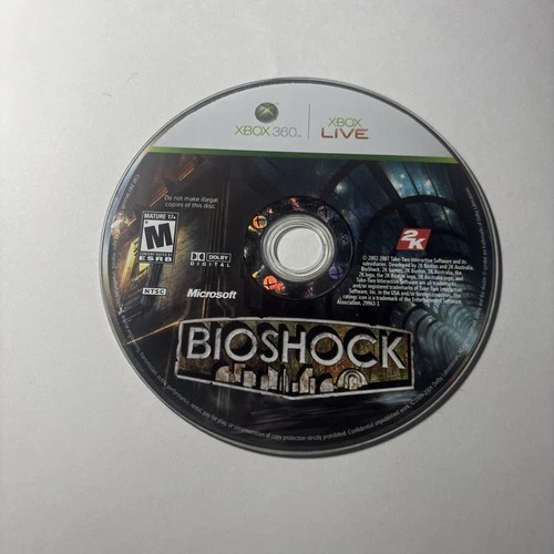 BioShock (Microsoft Xbox 360, 2007) DISC ONLY