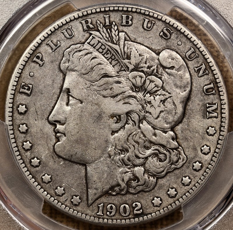 1902-S Tough date Morgan dollar, PCGS VF20, superb original DavidKahnRareCoins