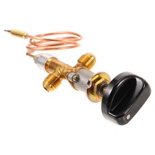 1 Set kompaktes Propangas-Kamin-Adapterventil, Feuerstellen-Steuerventil für